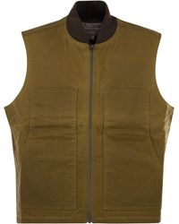 Filson - Waxed Cotton Vest - Lyst