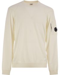 C.P. Company - Sea Island Cotton Crew Neck Jumper - Lyst