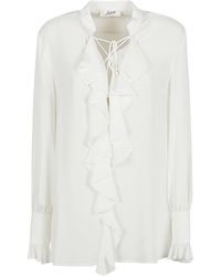 The Seafarer - Milly Ruched Shirt - Lyst