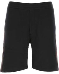 McQueen - Cotton Bermuda Shorts - Lyst