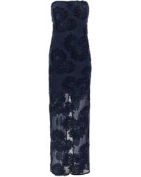 ROTATE BIRGER CHRISTENSEN - '3D Mesh Maxi' Dress - Lyst