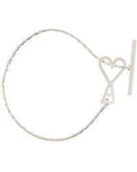 Ami Paris - Pulsera adc metal plateado - Lyst