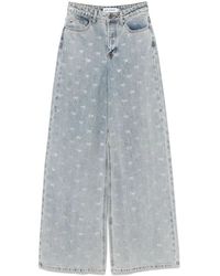 Self-Portrait - Jeans Con Decorazione - Lyst