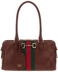 Gucci - Chocolate Leather Medium Borsetto Handbag - Lyst