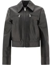 Max Mara - "Bolsena" Leather Jacket - Lyst