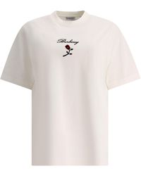 Burberry - T-shirt en coton rose - Lyst