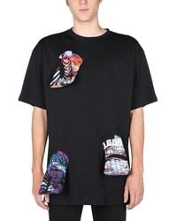 Raf Simons - Graphic Print Crew Neck T-Shirt - Lyst
