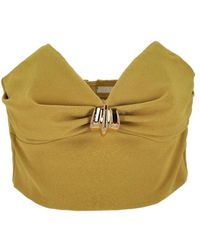 Elisabetta Franchi - Elisabetta -franchi -top Met Juwelendecoratie - Lyst