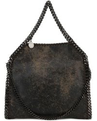 Stella McCartney - Dark Brown Alter Suede Mini Falabella Handbag - Lyst