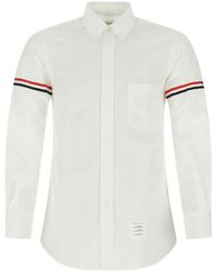 Thom Browne - Grosgrain Armband Oxford Camisa - Lyst