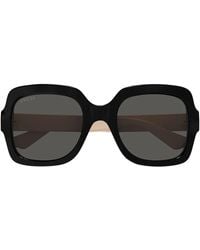 Gucci - Oversized Vierkante Zonnebril - Lyst