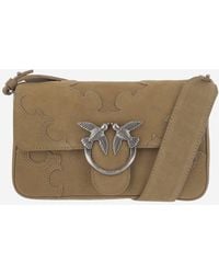 Pinko - Shoulder Bag Love Bag One Pinecone Suede - Lyst