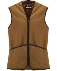 Barbour - Warm Pile Waistcoat Zip - Lyst