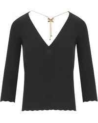 Elisabetta Franchi - Trui Met Ketting - Lyst