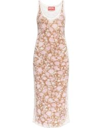 DIESEL - Sleeveless Midi Dress - Lyst