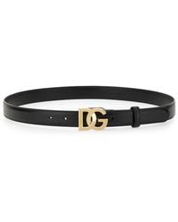 Dolce & Gabbana - Elegant 2.5 Cm Fibbia Logo Belt For - Lyst