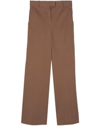 Circolo 1901 - Piqué-Weave Straight Trousers - Lyst