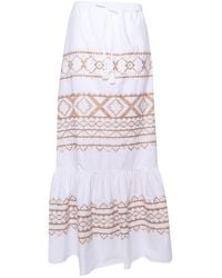 Ermanno Scervino - Long Embroidered Skirt - Lyst