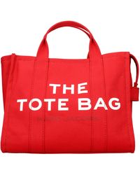 Marc Jacobs - Handtaschen die Einkaufstasche Frauen Stoff rot/wahr rot - Lyst