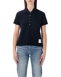 Thom Browne - Relaxed-Fit Cotton Polo Shirt - Lyst
