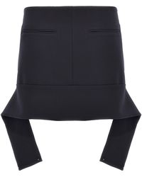 Courreges - Courres 'omgekeerde Riem Mini' Rok - Lyst