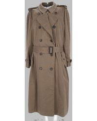 Maison Margiela - Cotton Trench Coat With Folded Collar - Lyst