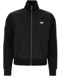 Prada - Cotton Blend Jacket - Lyst