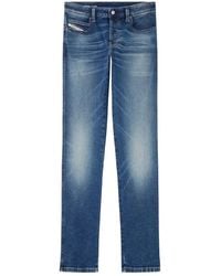 DIESEL - Classic Straight-Leg Jeans With Medium Wash - Lyst