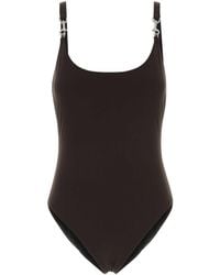 Tory Burch - Dark Stretch Nylon Swimsuit - Lyst
