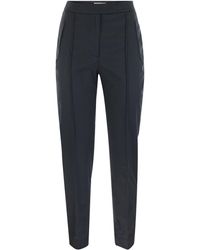PT Torino - Frida Cotton And Silk Trousers With Pleat - Lyst