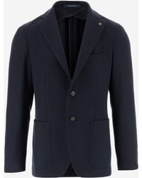 Tagliatore - Wool Blend Single Breasted Jacket - Lyst