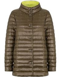 Herno - Abrigo de plumón de línea A reversible ultraligero - Lyst