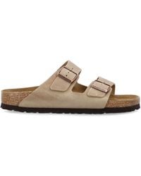 Birkenstock - Arizona Geolied Lederen Sandalen - Lyst