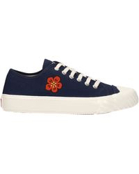 KENZO - Sneakers Mujer tela azul/azul - Lyst