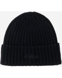 MC2 Saint Barth - Wool Blend Mütze mit Logo - Lyst