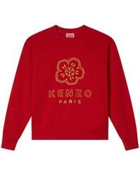KENZO - Besticktes Baumwoll-Sweatshirt mit "Boke Flower". - Lyst