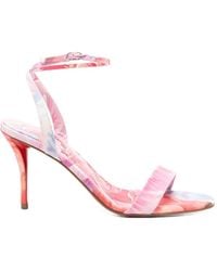 Christian Louboutin - Miss Z Peony Print Sandals - Lyst
