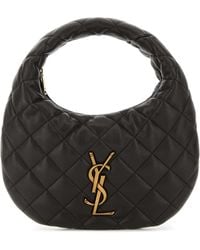 Saint Laurent - Charcoal Nappa Leather Icarino Shoulder Bag - Lyst