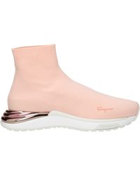 Ferragamo - Logo Slip-On Sneakers - Lyst