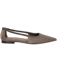 Brunello Cucinelli - Suede Flats - Lyst