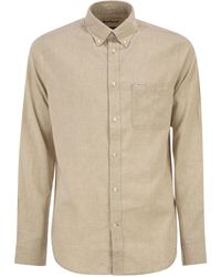 Barbour - Chemise à manches longues en lin et coton Nelson - Lyst