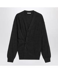 Lemaire - Charcoal Wool-Blend Cardigan - Lyst