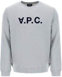 A.P.C. - V.P.C. Sweat-shirt de logo Flock - Lyst