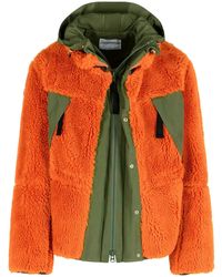 Sacai - 'Sherling' Wool Blend Jacket - Lyst