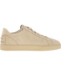 Tod's - Tod 's Traineurs en cuir en daim - Lyst