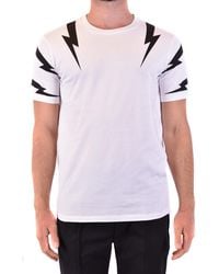 Neil Barrett - T-shirt Wit - Lyst