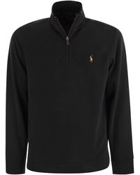Polo Ralph Lauren - Gerippter Pullover mit Reißverschluss - Lyst