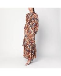 FARM Rio - Long Dress With Cream-Colored Print - Lyst