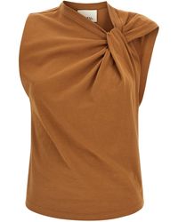 Isabel Marant - Nayda Top Marrone-Donna - Lyst