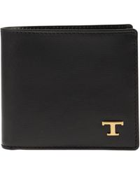 Tod's - La billetera de cuero de Tod con logotipo - Lyst